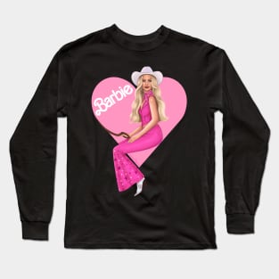 B a r b i e Doll pink Cowgirl Long Sleeve T-Shirt